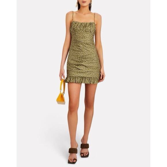 Significant Other Edie Polka Dot Cotton Mini Dress Sz 10 - Picture 4 of 13